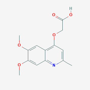 2-((6,7-Dimethoxy-2-methylquinolin-4-yl)oxy)acetic acid