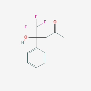 molecular formula C11H11F3O2 B118484 5,5,5-三氟-4-羟基-4-苯基戊酮 CAS No. 146801-29-8