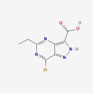 7-Bromo-5-ethyl-1H-pyrazolo[4,3-d]pyrimidine-3-carboxylic acid