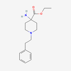 Ethyl 4-amino-1-phenethylpiperidine-4-carboxylate