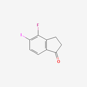 4-Fluoro-5-iodo-2,3-dihydro-1H-inden-1-one