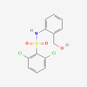 molecular formula C13H11Cl2NO3S B1184847 2,6-dichloro-N-[2-(hydroxymethyl)phenyl]benzenesulfonamide 