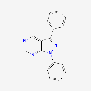 molecular formula C17H12N4 B11848475 1,3-Diphenyl-1H-pyrazolo[3,4-D]pyrimidine CAS No. 77746-92-0