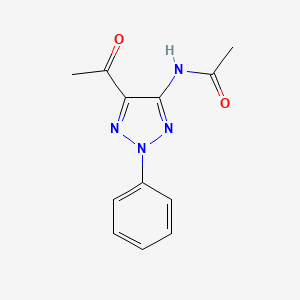 molecular formula C12H12N4O2 B1184853 N-(5-acetyl-2-phenyl-2H-1,2,3-triazol-4-yl)acetamide 