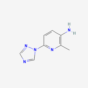 molecular formula C8H9N5 B1184858 2-methyl-6-(1H-1,2,4-triazol-1-yl)pyridin-3-amine 