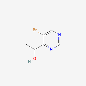 molecular formula C6H7BrN2O B1184860 1-(5-Bromo-4-pyrimidinyl)ethanol 