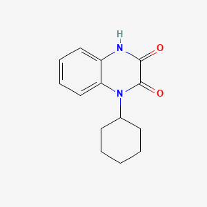 molecular formula C14H16N2O2 B1184862 1-Cyclohexyl-1,4-dihydro-2,3-quinoxalinedione 