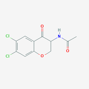 Acetamide, N-(6,7-dichloro-3,4-dihydro-4-oxo-2H-1-benzopyran-3-yl)-