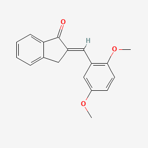 2-((2,5-Dimethoxyphenyl)methylene)indan-1-one