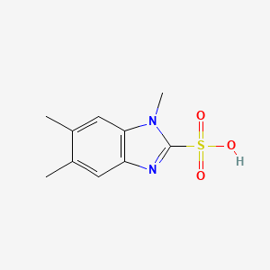 molecular formula C10H12N2O3S B1184863 1,5,6-trimethyl-1H-benzimidazole-2-sulfonic acid 
