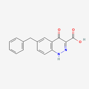 6-Benzyl-4-oxo-1,4-dihydrocinnoline-3-carboxylic acid