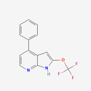 2-(Trifluoromethoxy)-4-phenyl-1H-pyrrolo[2,3-b]pyridine