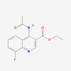 Ethyl 4-acetamido-8-fluoroquinoline-3-carboxylate