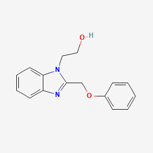 molecular formula C16H16N2O2 B1184867 2-[2-(phenoxymethyl)-1H-benzimidazol-1-yl]ethanol 
