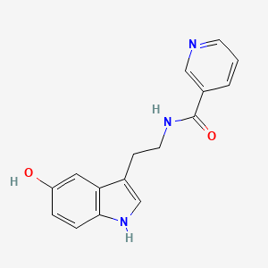 N-[2-(5-Hydroxy-1H-indol-3-yl)ethyl]pyridine-3-carboxamide