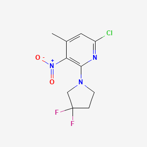 6-Chloro-2-(3,3-difluoropyrrolidin-1-yl)-4-methyl-3-nitropyridine