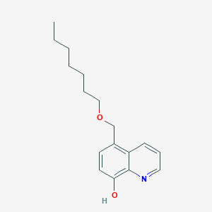 molecular formula C17H23NO2 B11848932 5-((Heptyloxy)methyl)quinolin-8-ol CAS No. 7654-96-8