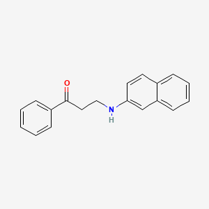 molecular formula C19H17NO B11849058 3-(Naphthalen-2-ylamino)-1-phenylpropan-1-one CAS No. 28707-21-3