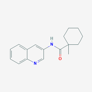 molecular formula C17H20N2O B11849160 Cyclohexanecarboxamide, 1-methyl-N-3-quinolinyl- CAS No. 474779-91-4