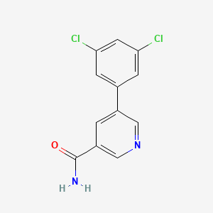 molecular formula C12H8Cl2N2O B11849206 5-(3,5-Dichlorophenyl)nicotinamide CAS No. 1346691-99-3