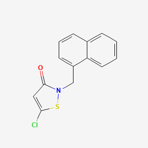 5-Chloro-2-[(naphthalen-1-yl)methyl]-1,2-thiazol-3(2H)-one