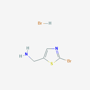 molecular formula C4H6Br2N2S B11849222 (2-Bromothiazol-5-yl)methanamine hydrobromide 