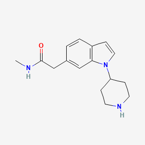 N-Methyl-2-(1-(piperidin-4-yl)-1H-indol-6-yl)acetamide