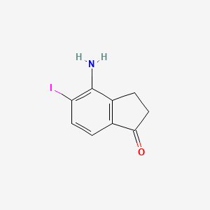 4-Amino-5-iodo-2,3-dihydro-1H-inden-1-one