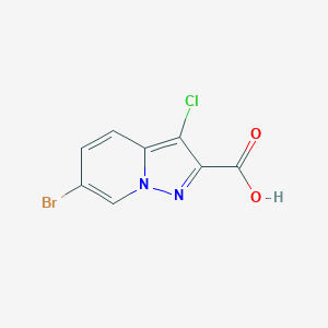 6-Bromo-3-chloropyrazolo[1,5-a]pyridine-2-carboxylic acid