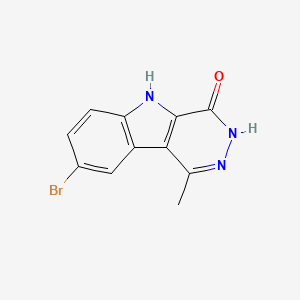 8-Bromo-1-methyl-3H-pyridazino[4,5-b]indol-4(5H)-one