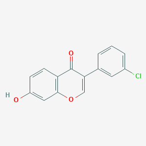 molecular formula C15H9ClO3 B11849369 3-(3-Chlorophenyl)-7-hydroxy-4H-chromen-4-one CAS No. 224426-56-6