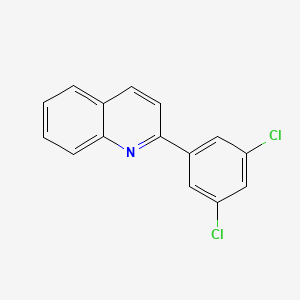 molecular formula C15H9Cl2N B11849391 2-(3,5-Dichlorophenyl)quinoline 