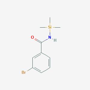 molecular formula C10H14BrNOSi B11849415 3-Bromo-N-(trimethylsilyl)benzamide CAS No. 61511-50-0