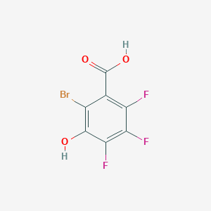 2-Bromo-4,5,6-trifluoro-3-hydroxybenzoic acid