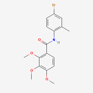 molecular formula C17H18BrNO4 B1184960 N-(4-bromo-2-methylphenyl)-2,3,4-trimethoxybenzamide 