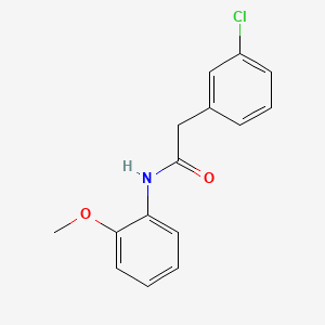 molecular formula C15H14ClNO2 B1184961 2-(3-chlorophenyl)-N-(2-methoxyphenyl)acetamide 