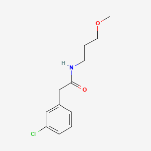 molecular formula C12H16ClNO2 B1184962 2-(3-chlorophenyl)-N-(3-methoxypropyl)acetamide 