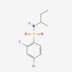molecular formula C10H13BrFNO2S B1184972 4-bromo-N-(sec-butyl)-2-fluorobenzenesulfonamide 