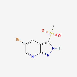 5-Bromo-3-(methylsulfonyl)-1H-pyrazolo[3,4-b]pyridine