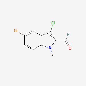 5-Bromo-3-chloro-1-methyl-1H-indole-2-carbaldehyde