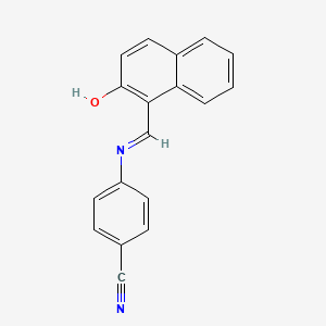 4-[(2-Hydroxynaphthalen-1-yl)methylideneamino]benzonitrile