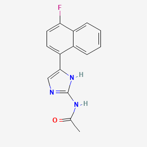 Acetamide, N-[4-(4-fluoro-1-naphthalenyl)-1H-imidazol-2-yl]-