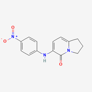 6-(4-Nitrophenylamino)-2,3-dihydro-1H-indolizin-5-one