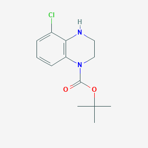 molecular formula C13H17ClN2O2 B11849851 tert-Butyl 5-chloro-3,4-dihydroquinoxaline-1(2H)-carboxylate 