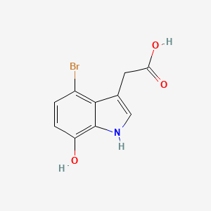 2-(4-Bromo-7-hydroxy-1H-indol-3-yl)acetic acid