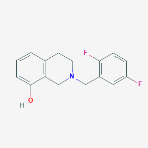 2-[(2,5-Difluorophenyl)methyl]-1,2,3,4-tetrahydroisoquinolin-8-ol