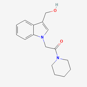 2-(3-(Hydroxymethyl)-1H-indol-1-yl)-1-(piperidin-1-yl)ethanone