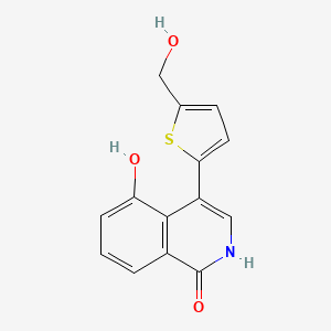 5-Hydroxy-4-(5-(hydroxymethyl)thiophen-2-yl)isoquinolin-1(2H)-one