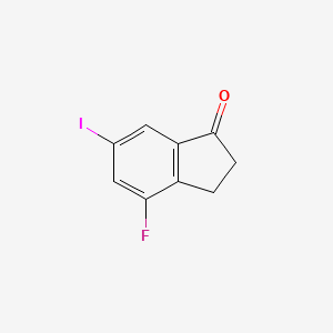 4-Fluoro-6-iodo-2,3-dihydroinden-1-one