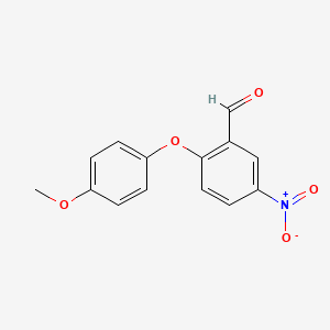 2-(4-Methoxyphenoxy)-5-nitrobenzaldehyde